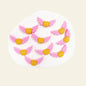 Silicone Focal Beads Winged Bear Pastel Colors Golden Bear Motif 1 Piece 13