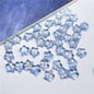 Small Star Czech Glass Beads 8mm Translucent Gold Flecked 50pcs 21