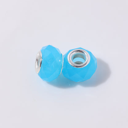 Acrylic Faceted Spacer Beads 9*14mm Jelly Colored 100pcs 12