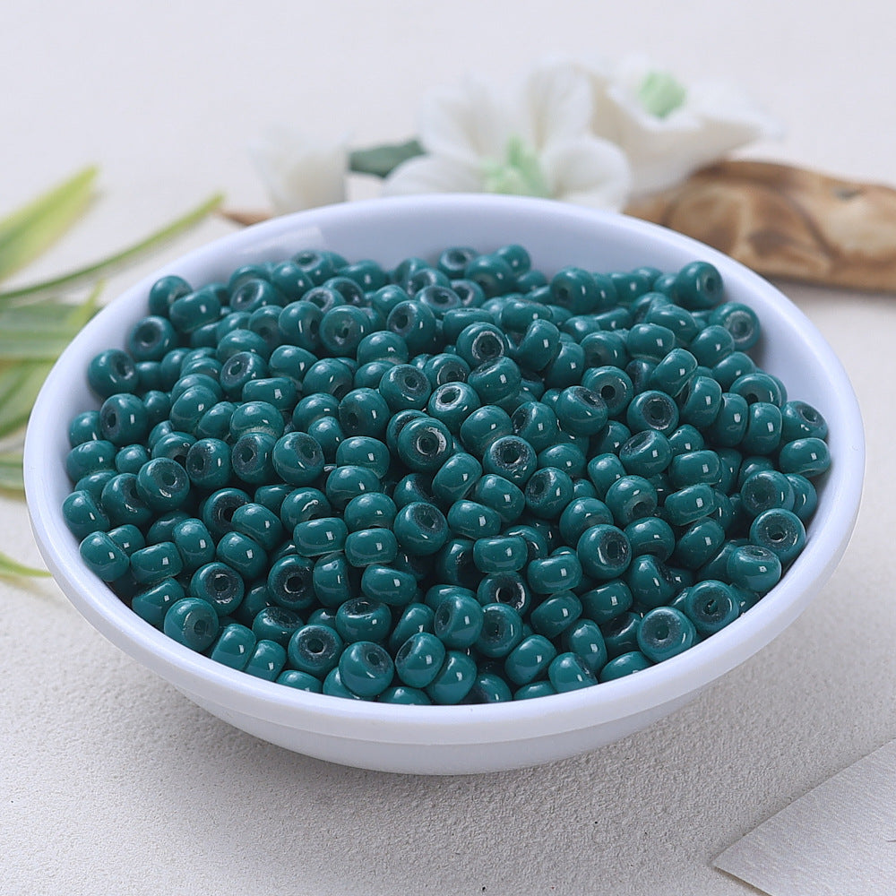 Glass Donut Spacer Beads 4mm Solid Color 200pcs 14