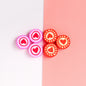 Flat Clay Beads 9mm Love Color Spot Polymer 100pcs 3