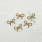 Hollow Bow Metal Beads 13x12mm Glossy Baking Painted Alloy 20pcs 20