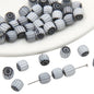 Glaze Millefiori Glass Beads 6mm Striped Colorful Glossy 10pcs 16