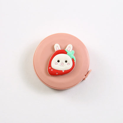Retractable Plastic Measuring Tape Dual Metric Imperial Cute 2pcs 5cm 14