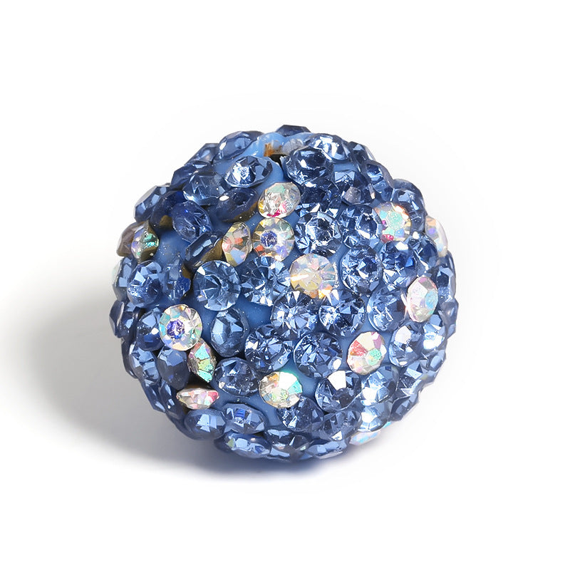Clay Ball Rhinestone Beads 16mm Mixed Solid and AB Colors 20pcs 6