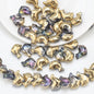 Plating 3D Dolphin Glass Beads 11x16mm Iridescent Colors 30pcs 11