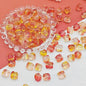 Frosted Lion Face Glass Beads 11mm Pastel Colors 25pcs 9