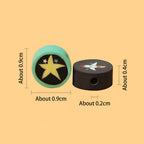 Flat Clay Beads 9mm Planet Series Colorful Space Designs 100pcs 2