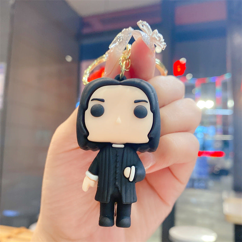 Plastic Halloween Themed Chibi Character Keychain Magical Series 4