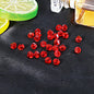 Electroplated Faceted Glass Beads 6mm Transparent Mixed Colors 45pcs 13