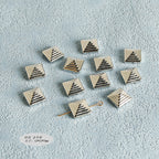 Plating Irregular Shaped Acrylic Beads Metal Colored Silver 100pcs 6
