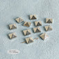 Plating Irregular Shaped Acrylic Beads Metal Colored Silver 100pcs 6