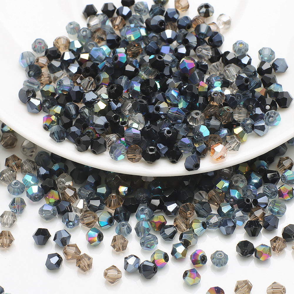 Electroplated Seed Glass Beads 4mm Lake Blue Metallic Shine 200pcs 7