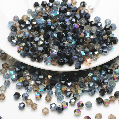Electroplated Seed Glass Beads 4mm Lake Blue Metallic Shine 200pcs 7