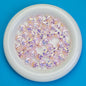 Transparent Plating Bear Paw Acrylic Beads 16mm Iridescent 20pcs 10