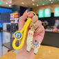 Rainbow Alpaca Keychain Soft Rubber Pastel Colors 8