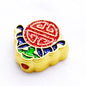 Cloisonne Metal Beads 12mm Good Fortune Pattern Enamel 10pcs 10