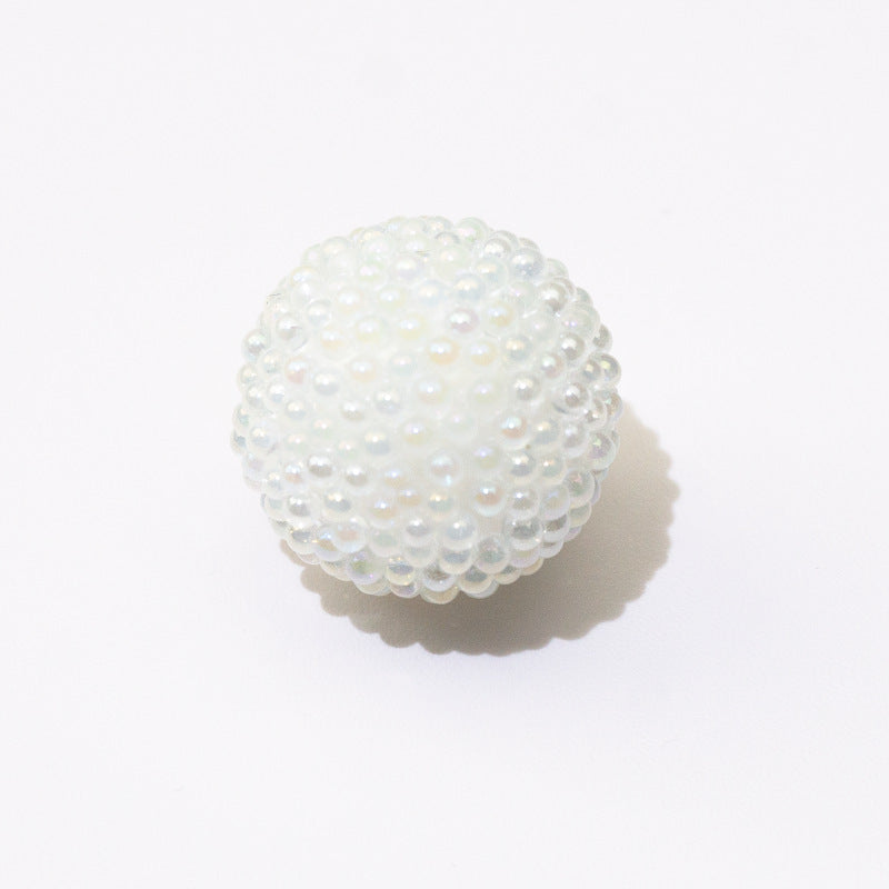 Opaque Bubblegum Beads 15-19mm Macaron Textured Raised Dots 10pcs 7