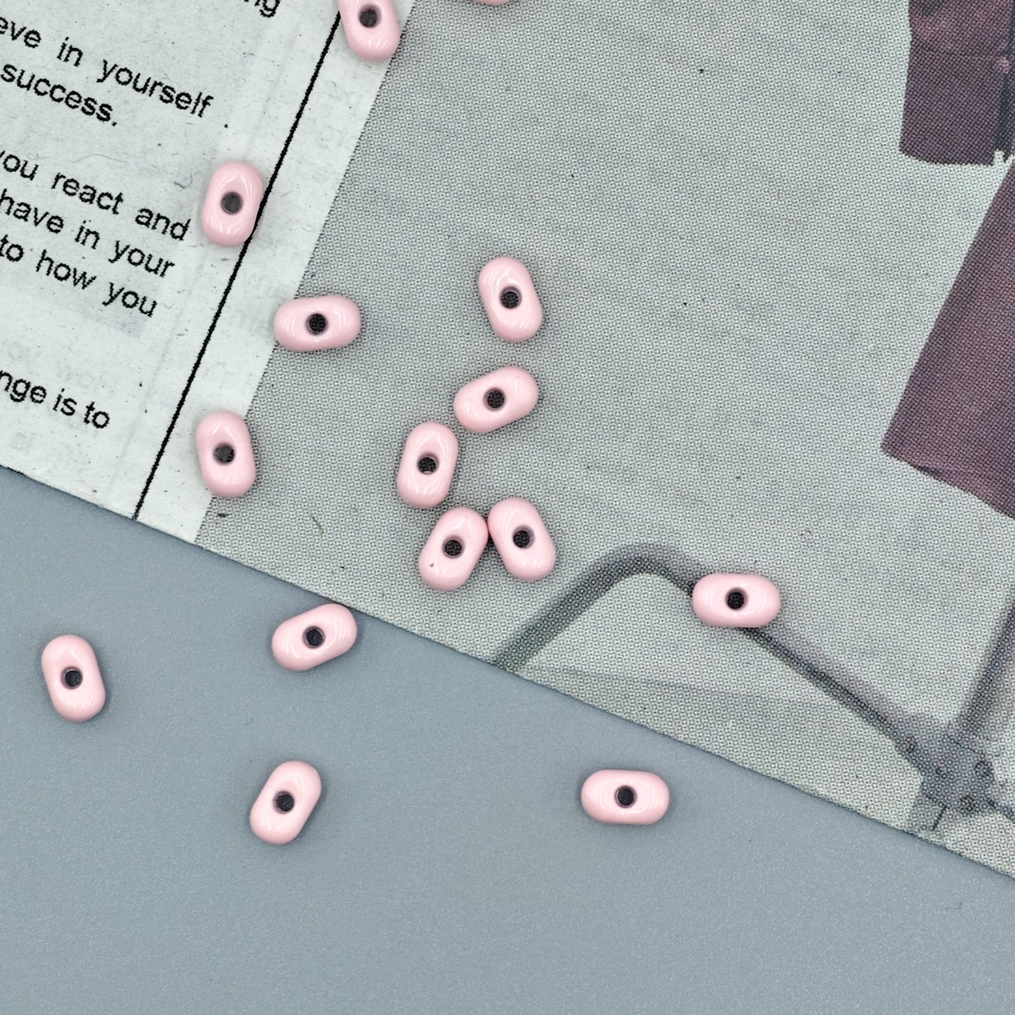 Alloy Peanut Spacer Beads 6mm Baking Painted 40pcs 12