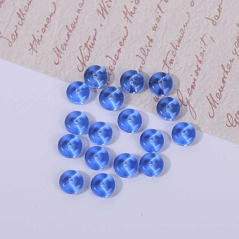 Glass Round Spacer Beads 6mm 8mm Imitation Jade Color 100pcs 21