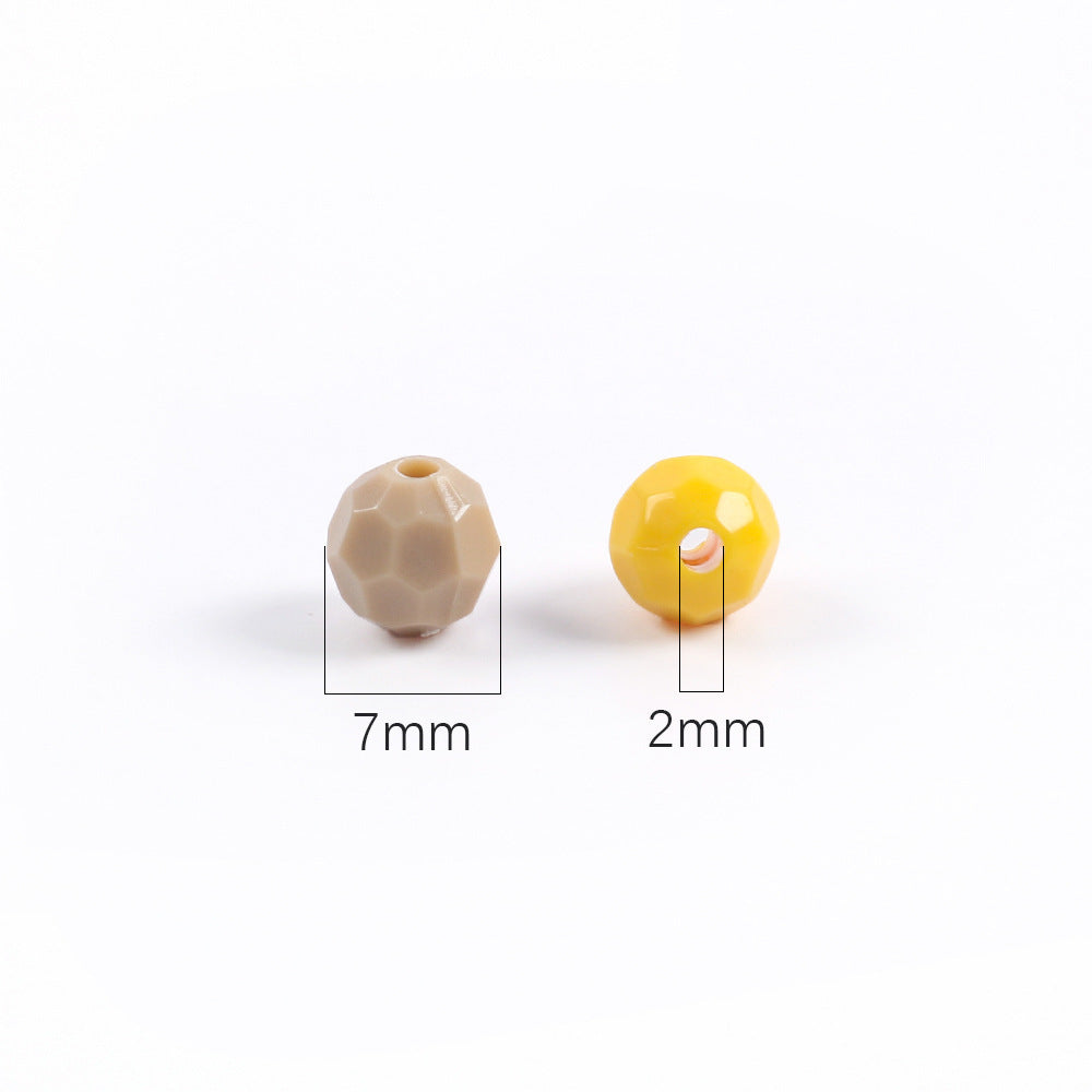 Glow Faceted Acrylic Beads 7mm Glow In The Dark 150pcs 3