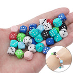 Dice Acrylic Beads 10mm Colorful Mixed 60pcs 5