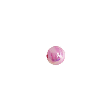 UV Plating Round Acrylic Beads 15mm Dual Color Flow 100pcs 4