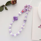 Acrylic Beaded Phone Charm Sanri Figures Colorful 20cm 2pcs 3