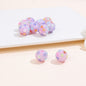 Rhinestone Bubblegum Beads 16-20mm Colorful Resin Sparkle 10pcs 10