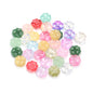 Color Transparent Clover Glass Beads 10mm Assorted Colors 50pcs 14
