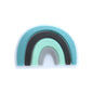 Silicone Focal Beads Rainbow Colorful Layered Text 20pcs 7