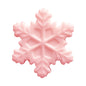 Silicone Focal Beads Snowflake Pastel Colors 20pcs 7