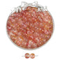 Ice Permeable Ink Dyeing Round Glass Beads 10mm Translucent Colors 30pcs 15