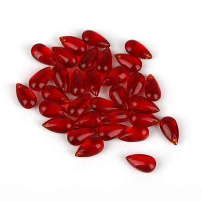 Czech Glass Beads Teardrop 8x14mm Smooth Polished 10pcs 21
