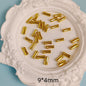 Tube Metal Beads 6mm 8mm Smooth Bamboo Joint Zinc Alloy 100pcs 4