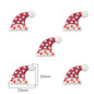 Lampwork Glass Beads Hand Painted Christmas Theme Enamel 2pcs 12