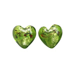 Lampwork Glass Beads Heart 15mm Gold Foil Mixed Colors 20pcs 5