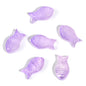 Small Fish Glass Beads 15mm Gradient Color Textured Finish 100pcs 9