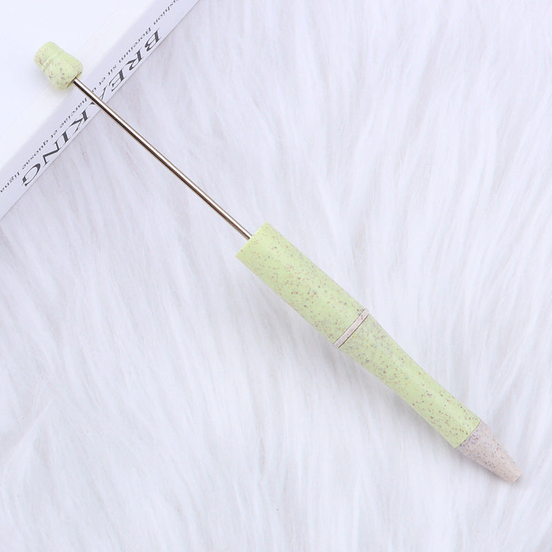 Beadable Pen Biodegradable ABS Wheat Straw Speckled Pastel Colors 5