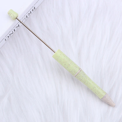 Beadable Pen Biodegradable ABS Wheat Straw Speckled Pastel Colors 5