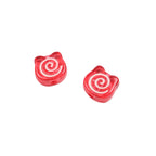 Clear Bear Biscuit Acrylic Beads 12mm Translucent Swirl 50pcs 3