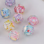 Embellished Round Clay Beads 16mm Cartoon Characters 5pcs 3