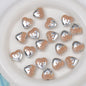 Plating Drip Heart Acrylic Beads 16mm Colorful Mixed 10pcs 11