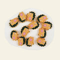 Silicone Focal Beads Hedgehog Colorful Side Profile 20pcs 4