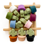 Silicone 3D Focal Beads Flowerpot Cactus Textured Vibrant Pots 20pcs 2