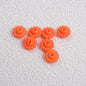 Acrylic Flower Spacer Beads 9mm Baking Painted 100pcs 13