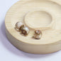 Lampwork Glass Beads Round 10 12 14mm Gold Foil Jewel Toned 5pcs 7