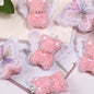 Winged Little Bear Rhinestone Beads 25x41mm Sparkling Lace Wings 5pcs 6