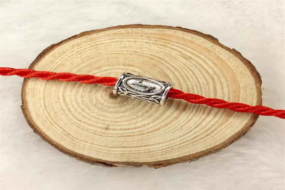 Tube Metal Beads Viking Note Patterned Silver Tone 100pcs 11