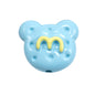 Hand Painted Bear Acrylic Beads 25mm Glossy Colorful 10pcs 14